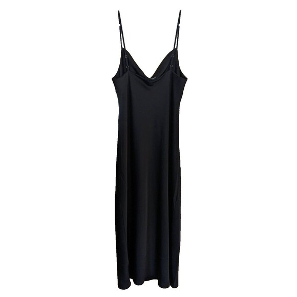 NWT Banana Republic Women's Spaghetti Strap V Neck Slip Dress Black Size Medium - Picture 2 of 8